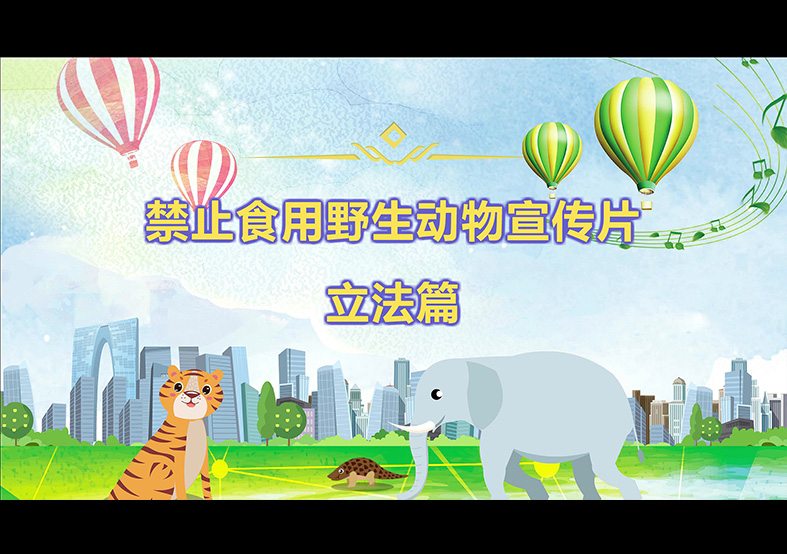 禁食野生動(dòng)物，從我做起，從現(xiàn)在做起